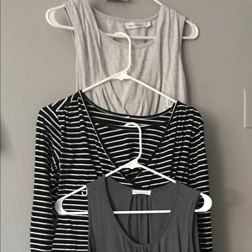 Bundle of 3 breastfeeding tops